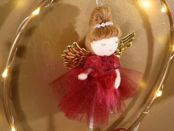Angel crown, hanging ribbon, hanging LED lights