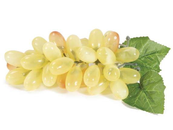 Artificial decorative white grape bunch