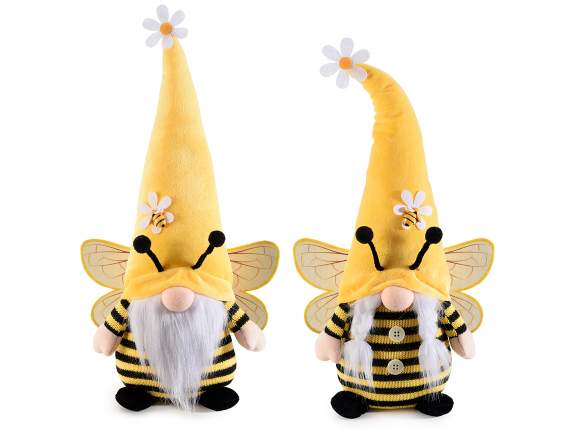 Fabric gnome with wings to rest on