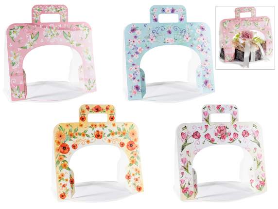 Paper dove holder with handle and snap closure