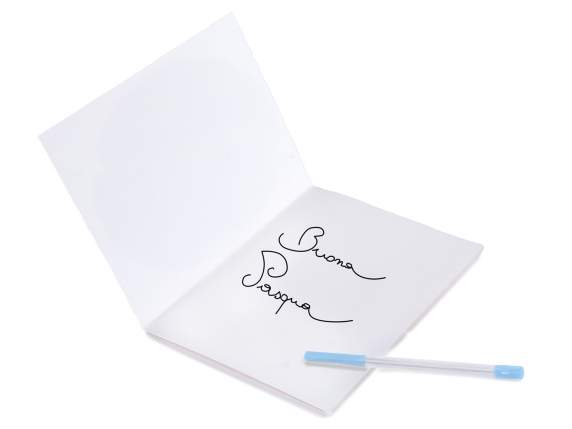3D Easter Greeting Card with Embossed Details and Envelope