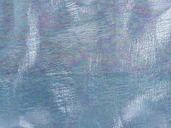 Dove carrier bag with iridescent effect fabric and drawstrin