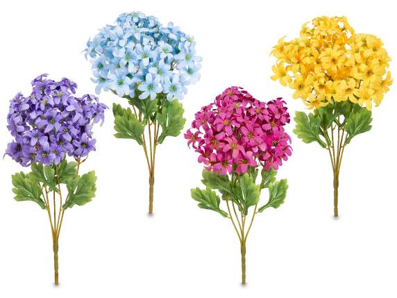 Artificial freesia bouquet in fabric