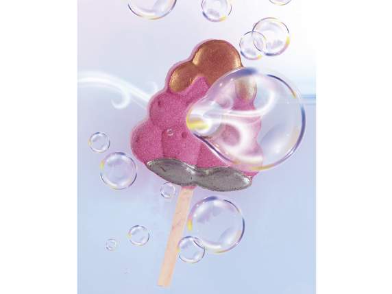 Bath bomb 85g fruit ice cream Soap bubbles on display
