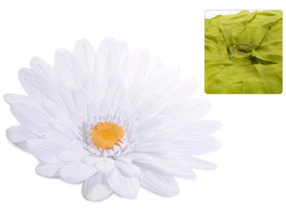 Giant fabric daisy without stem with rear hook