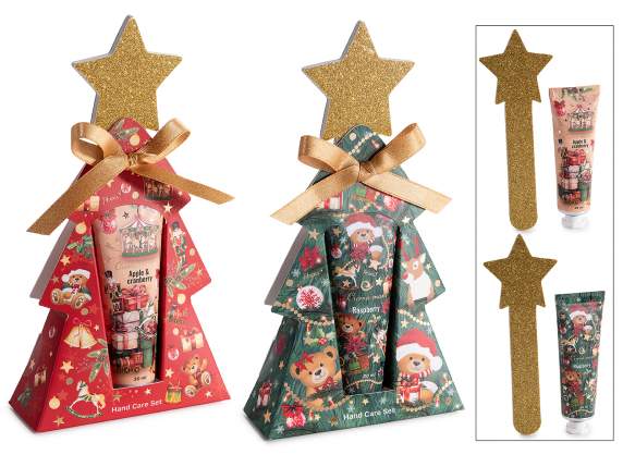 Christmas pack with 30 ml hand cream and star file