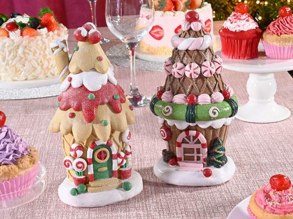 Christmas Candy Colored Resin House