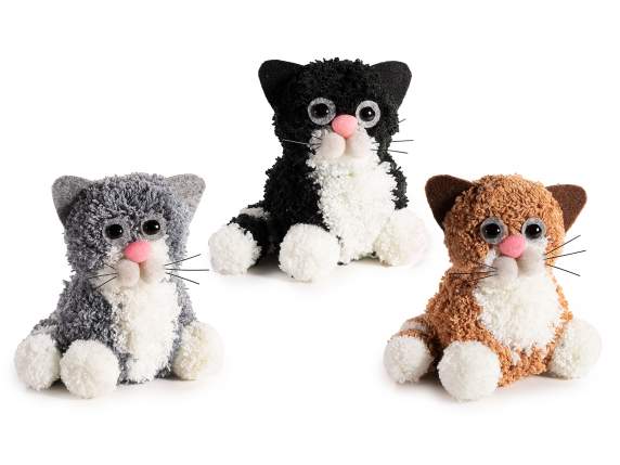 Handmade soft fabric cat