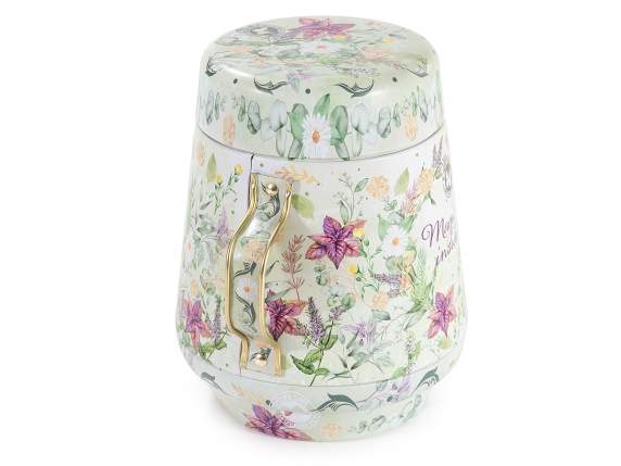 Teapot shaped metal food box