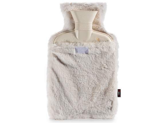 1.5L hot water bottle covered in eco-fur