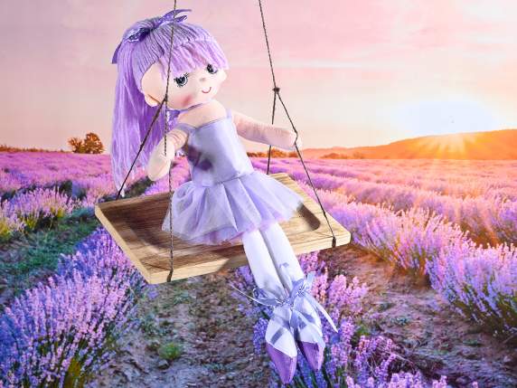 Stuffed Cloth Ballerina Doll with Tutu Dress