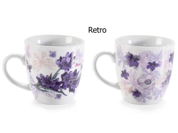Gift box 2 Lavender porcelain cups