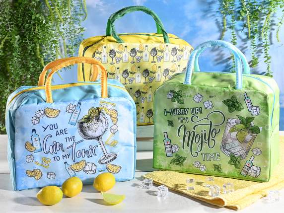 Thermal bag - lunch bag 10L cocktail with handles and zip