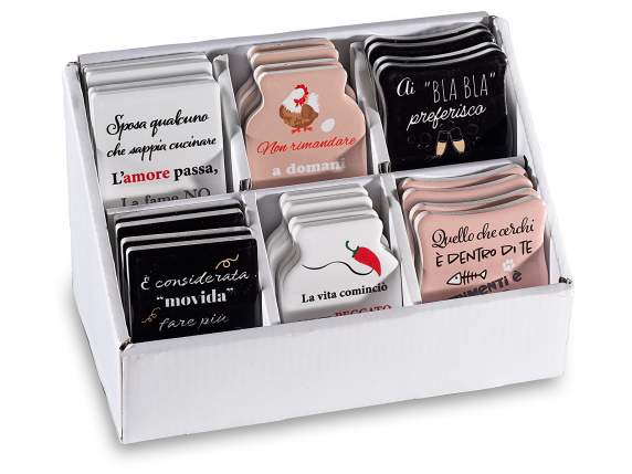 Glossy ceramic magnet kitchen print