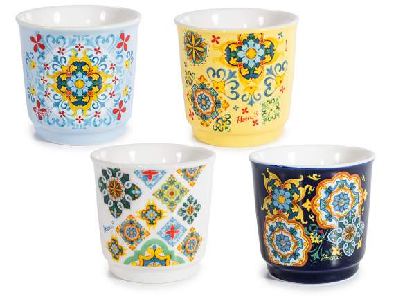 90ml porcelain coffee cup with print