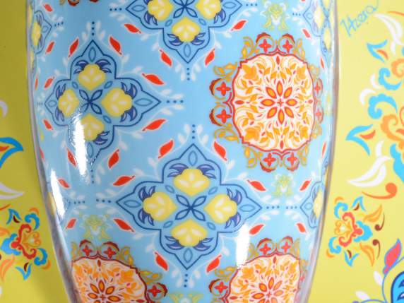 Porcelain mug Maiolica Geometric in pack. gift