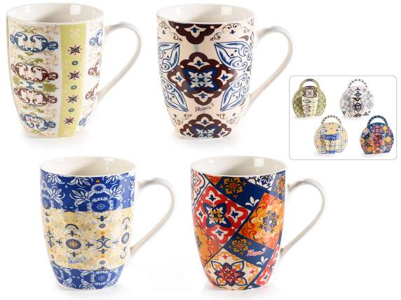 Porcelain mug Maiolica in gift box