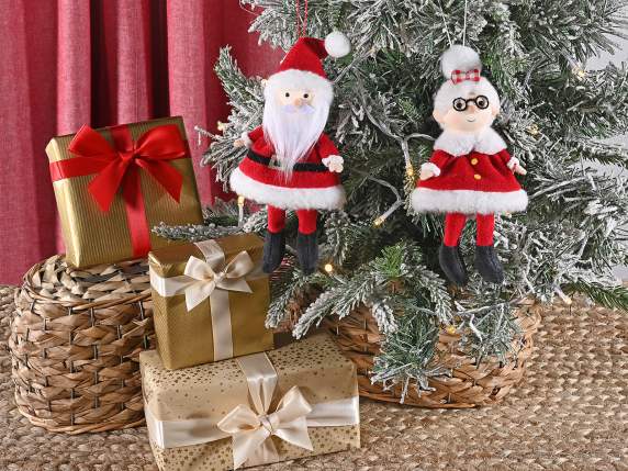 Mom - Santa Claus Long Legs Cloth Dress Hanging