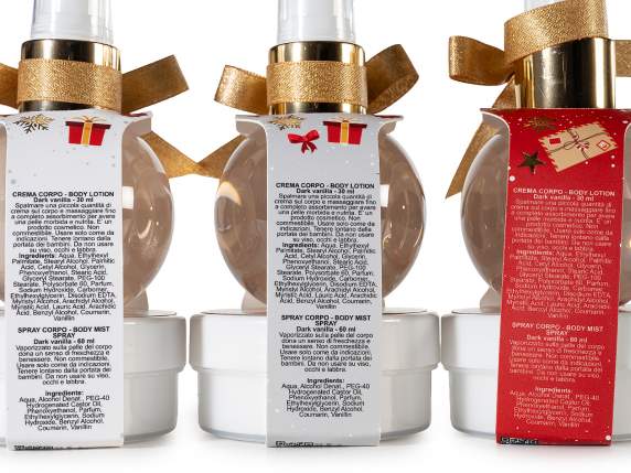 Gift set with 60ml spray perfume and 30ml body cream
