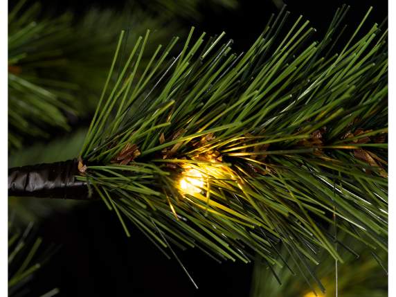 Christmas pine tree 1.60 m high, 128 warm white LED lights,