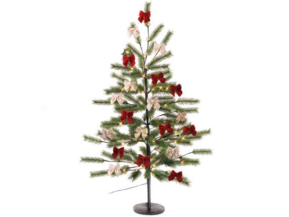 Christmas pine tree 1.60 m high, 128 warm white LEDs