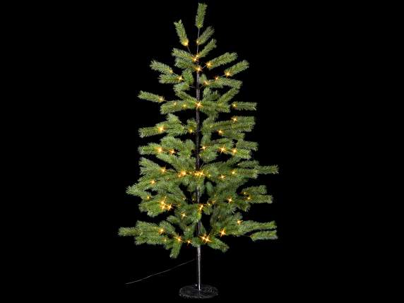 Christmas pine tree 1.80 m high, 160 warm white LED lights,