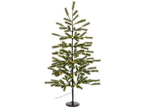 Christmas pine tree 1.80 m high, 160 warm white LED lights,