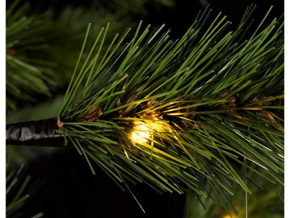 Christmas pine tree 1.80 m high, 160 warm white LED lights,