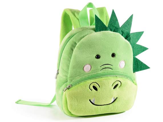 Stuffed Crocodile Backpack