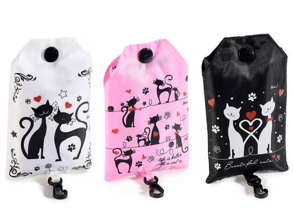 PrettyCat resealable polyester shopping bag