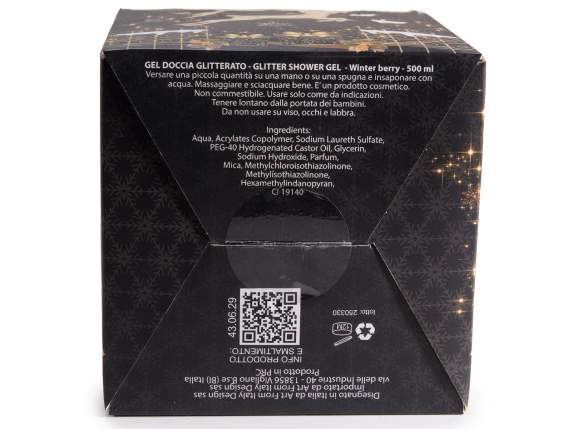 Christmas Gift Set with Glitter Shower Gel 500ml