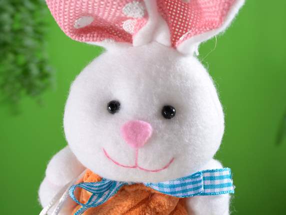 Sweets carrot with bunny and hanging rod