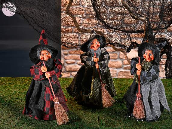 Befana Witch fabric and resin with sweet container
