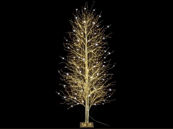 Diamond 2.40H gold tree lights, 2000 warm white LEDs, 320 br