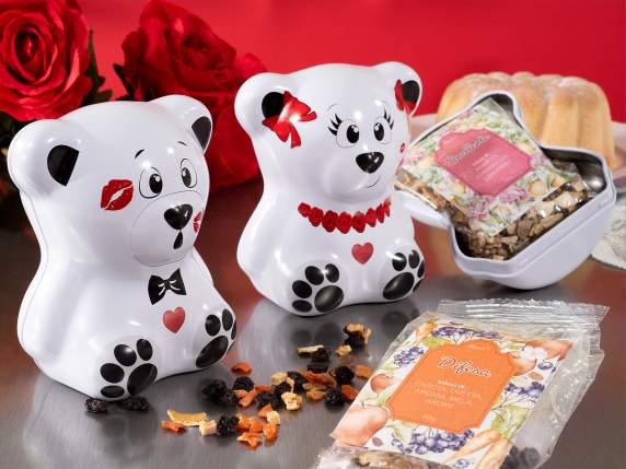Herbal tea infusion 40g in metal teddy bear gift box
