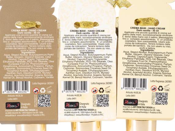 Gift set with 30ml vanilla print hand cream