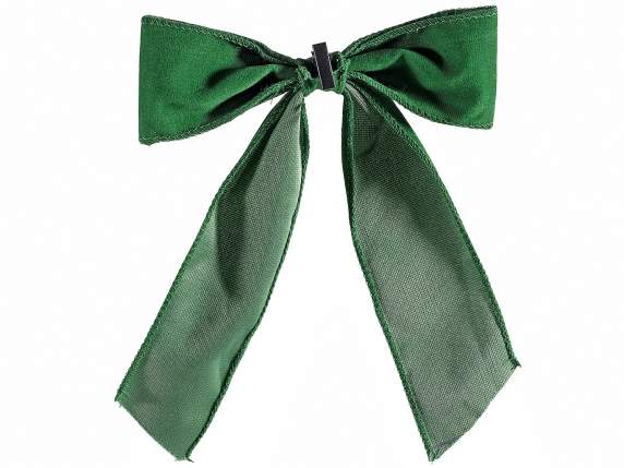 Colorful velvet bow with clip