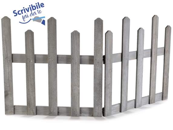 Decorative folding wooden fence