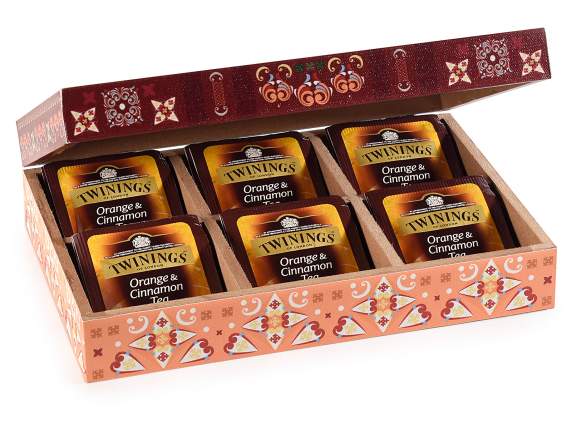Wooden tea box with 6 compartments Palazzi
