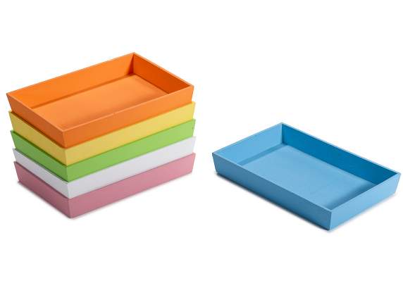 Colorful wooden tray - box