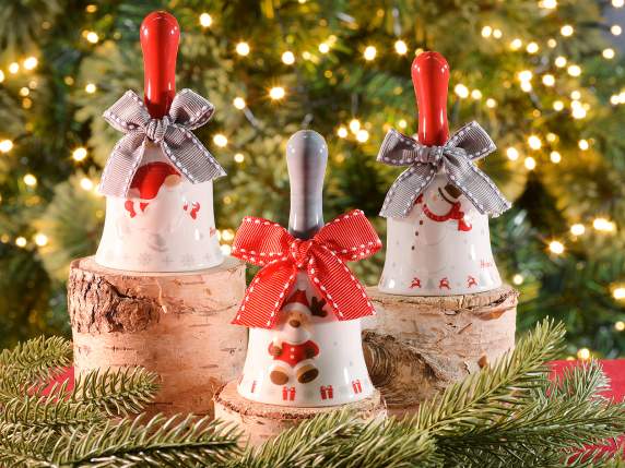 Ceramic Christmas Bell with Bow