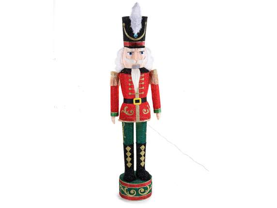 Nutcracker with metal core and LED lights