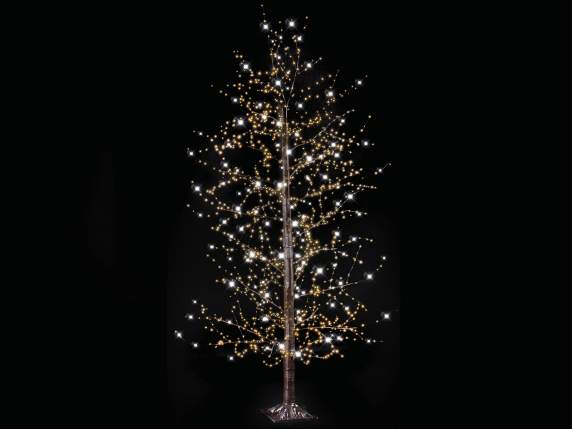 Diamond 2.10H brown tree lights, 1700 warm white LEDs