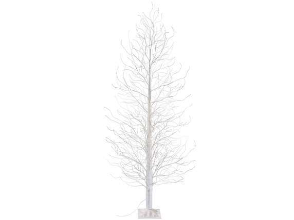 2.40m H white tree with 2000 warm white LEDs, 320 branches
