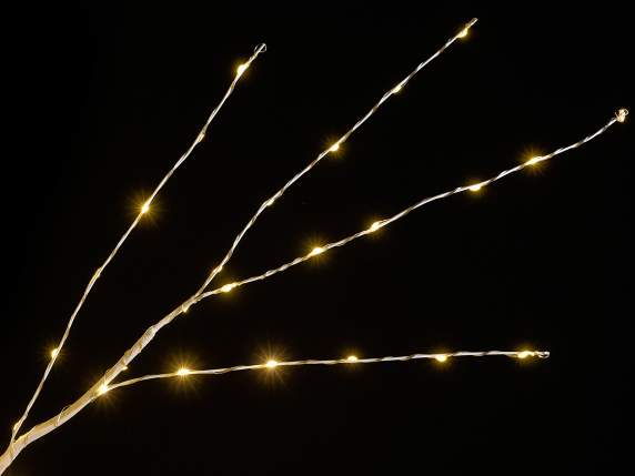 2.40m H white tree with 2000 warm white LEDs, 320 branches