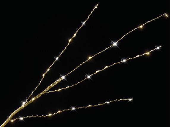 Diamond 1.80H gold tree lights, 1300 warm white LEDs, 208 br