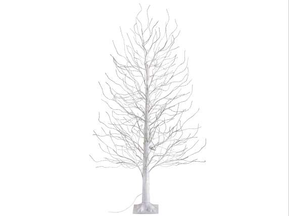 Diamond 1.80H white tree lights, 1300 warm white LEDs, 208 b