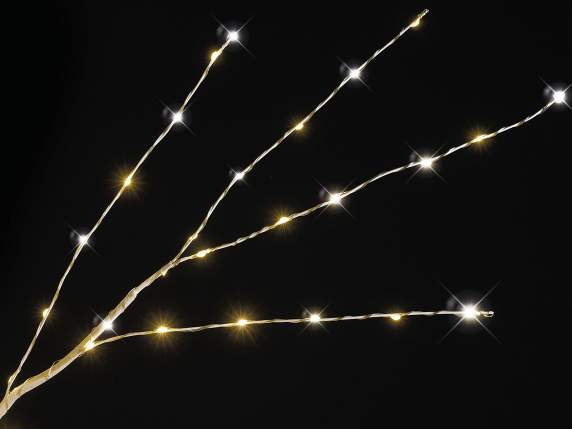 Diamond 1.80H white tree lights, 1300 warm white LEDs, 208 b