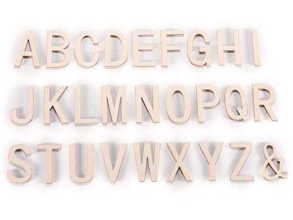 162 Wooden Alphabet Letters Display