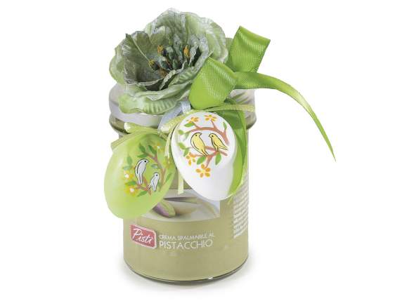 Lot de 12 œufs suspendus colorés peints à la main